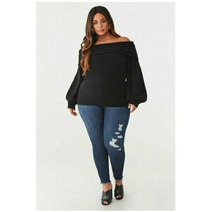 Forever 21 Plus Size Distressed Skinny Jeans SZ 16